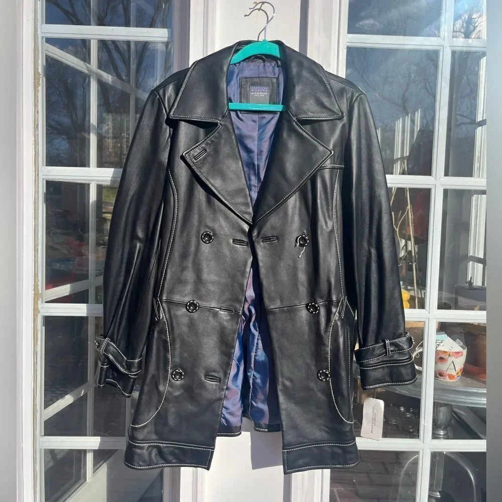American Modern Alexander Julian Genuine Lambskin Leather Jacket